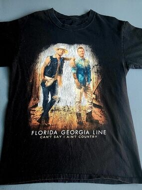 Florida Georgia Line Tour Graphic Tee Black Size Small